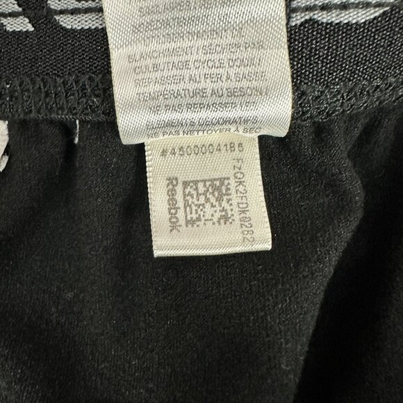 Reebok Mens Black Athletic Track Pants Size Large Elastic Waist Lightweight - Picture 7 of 9